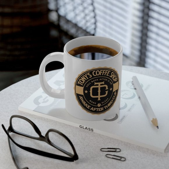 Awake After Third Cup Jumbo Ceramic Coffee Hot Cocoa Mug 20oz Personalize Name - Picture 5 of 5